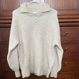H&M sweater quarter zip